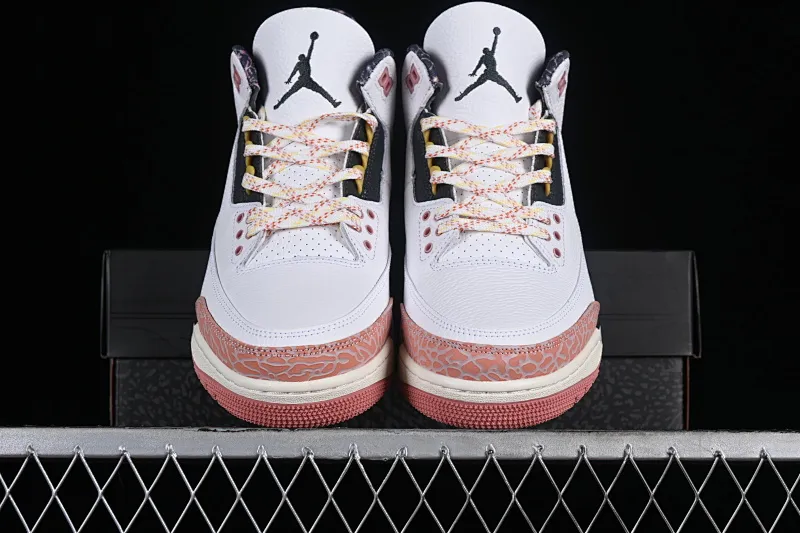All categories Air Jordan Jordan series basketball shoes Air Jordan 3 Air Jordan 3 GS "Red Stardust" AJ3 Joe 3 new white pink flower 441140-100